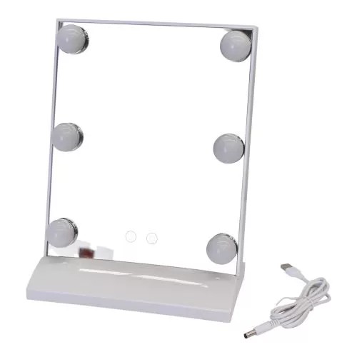 مرآة مع ضوء LED